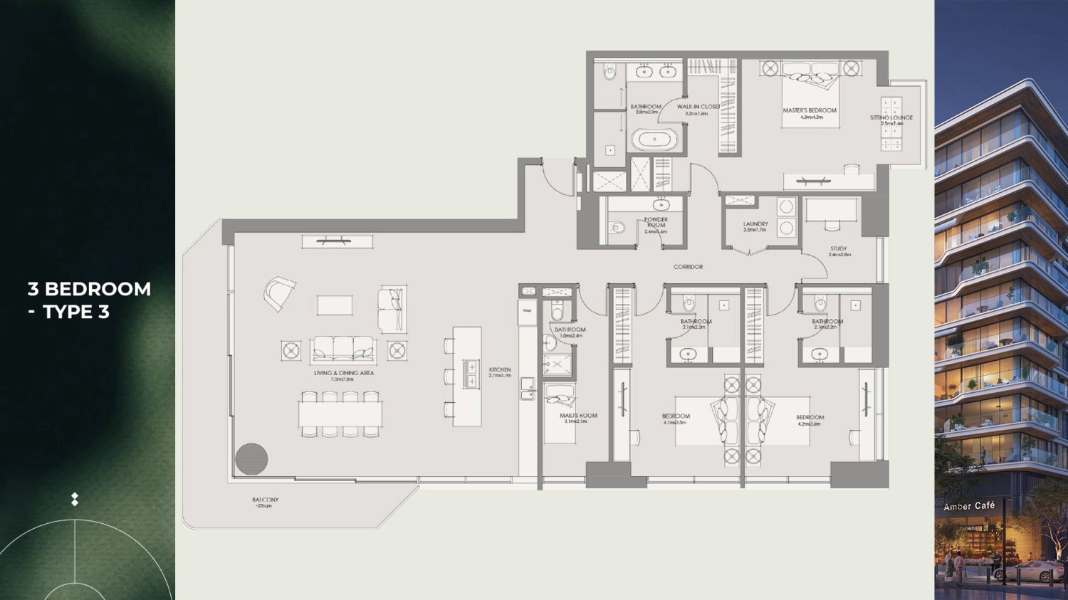 3 BR - Type A